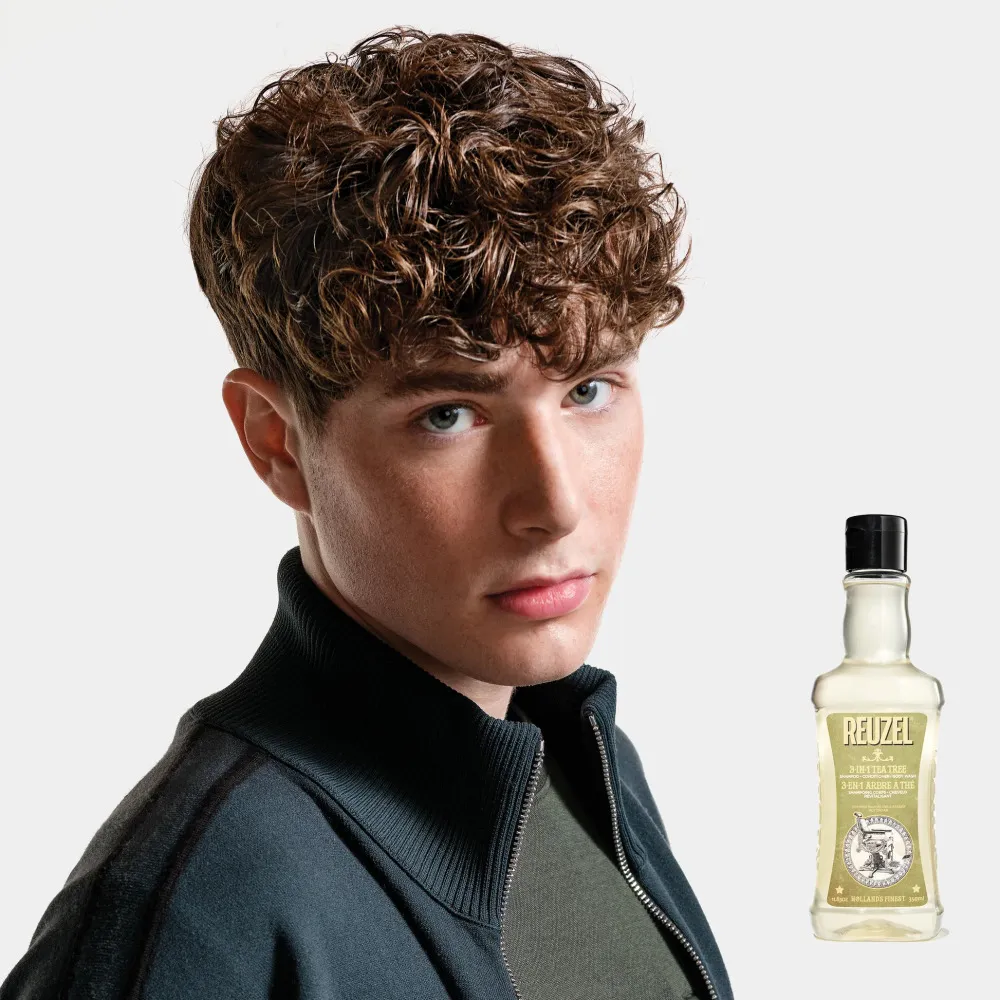 3 em 1 Tea Tree Shampoo-Condicionador-Gel de Banho shampoo para homens 3 em 1 para homens 350 ml