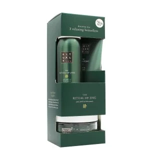 Rituals The Ritual of Jing conjunto de oferta gel de duche 50 ml + esfoliante corporal 125 g + creme corporal