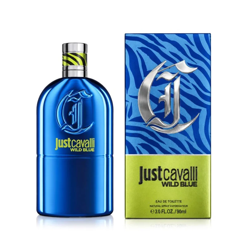 Just Cavalli Wild Blue água de toilette unissexo 90 ml