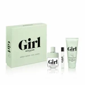 Rochas Girl EDT 100 ml + EDT MINI 7,5 ml + loção corporal 100 ml W