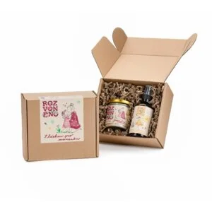 Rozvoněno Conjunto de presente Com amor para a mãe - vela perfumada e ambientador