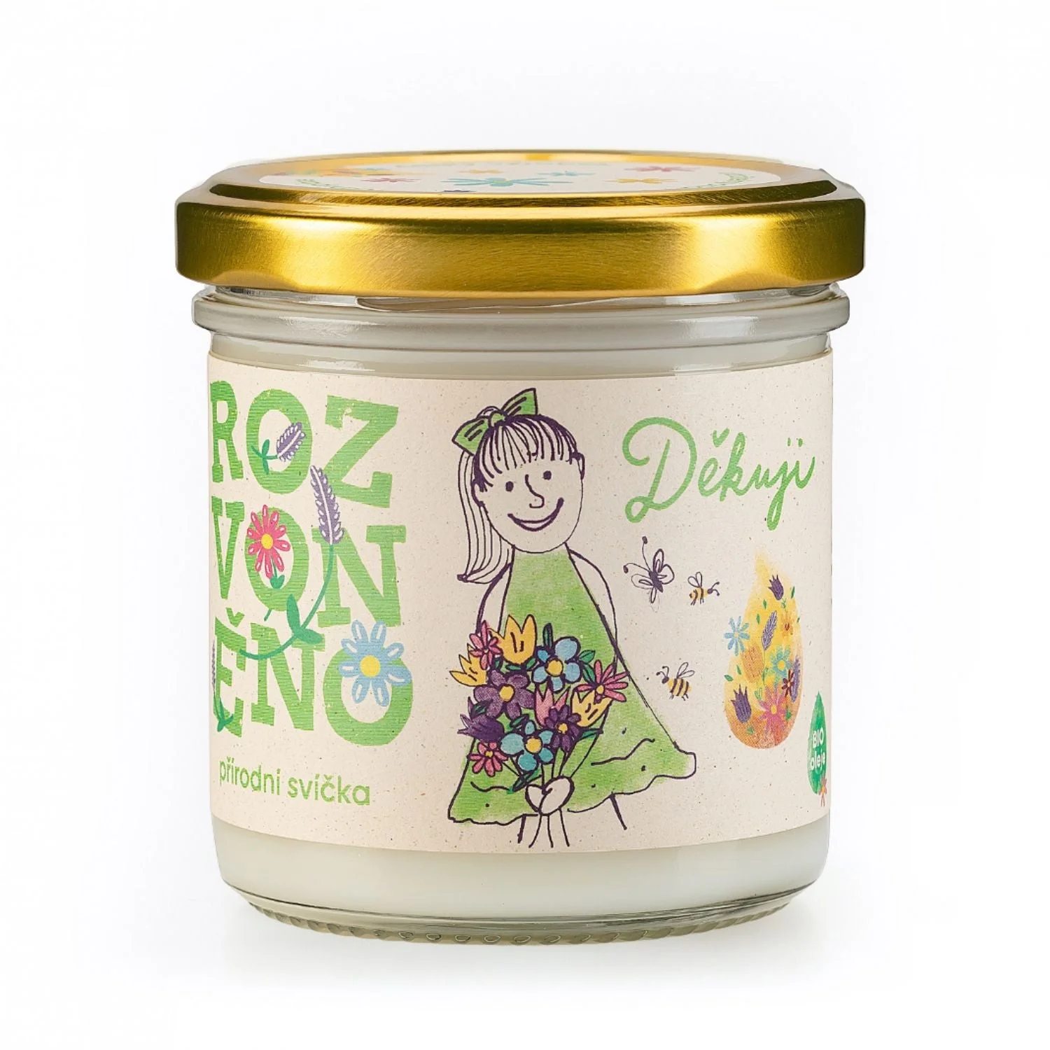 Rozvoněno Vela perfumada - Obrigado (130 ml) - com toranja, lima e bergamota