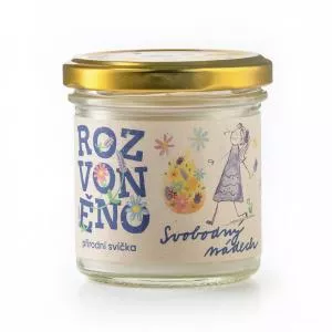 Rozvoněno Vela perfumada - Free Breath (130 ml) - com o aroma do pinheiro silvestre