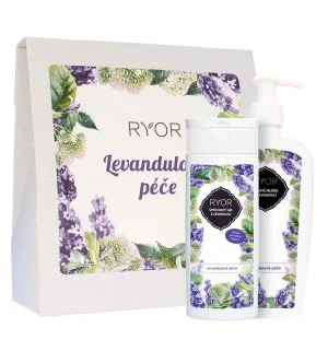 RYOR Lavender conjunto de presente gel de banho 200 ml + leite corporal