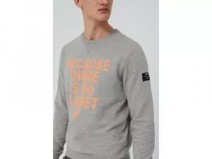 Ecoalf San Diego Because Sweatshirt Man Grey Melange