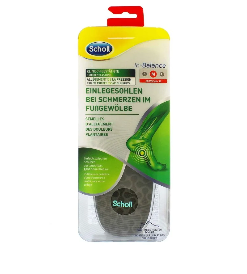 In-Balance Arch Pain Relief Insole Medium palmilhas para sapatos 1 un.