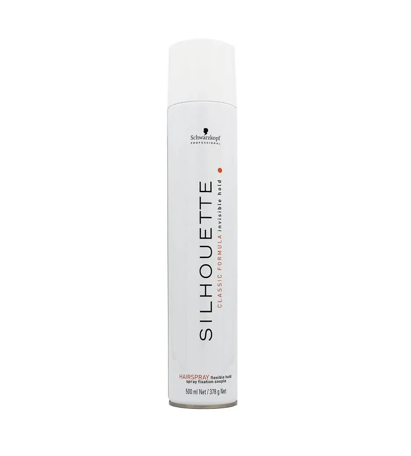Silhouette Flexible Hold Spray laca para cabelo para brilho e fixação flexível 500 ml