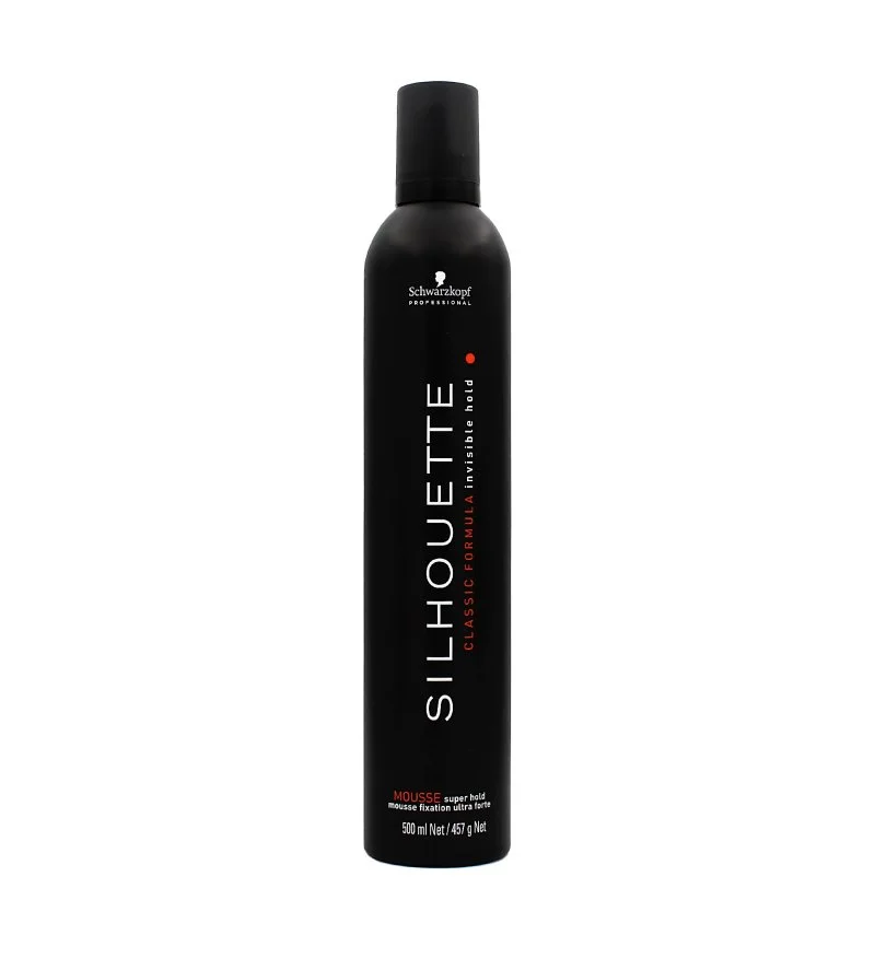 Silhouette Super Hold Foam espuma capilar para volume e vitalidade com fixação forte 500 ml