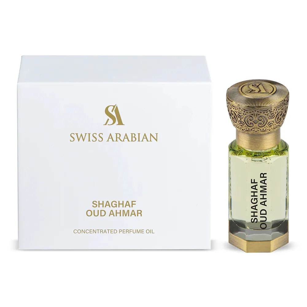 Shaghaf Oud Ahmar óleo perfumado concentrado unissexo 12 ml