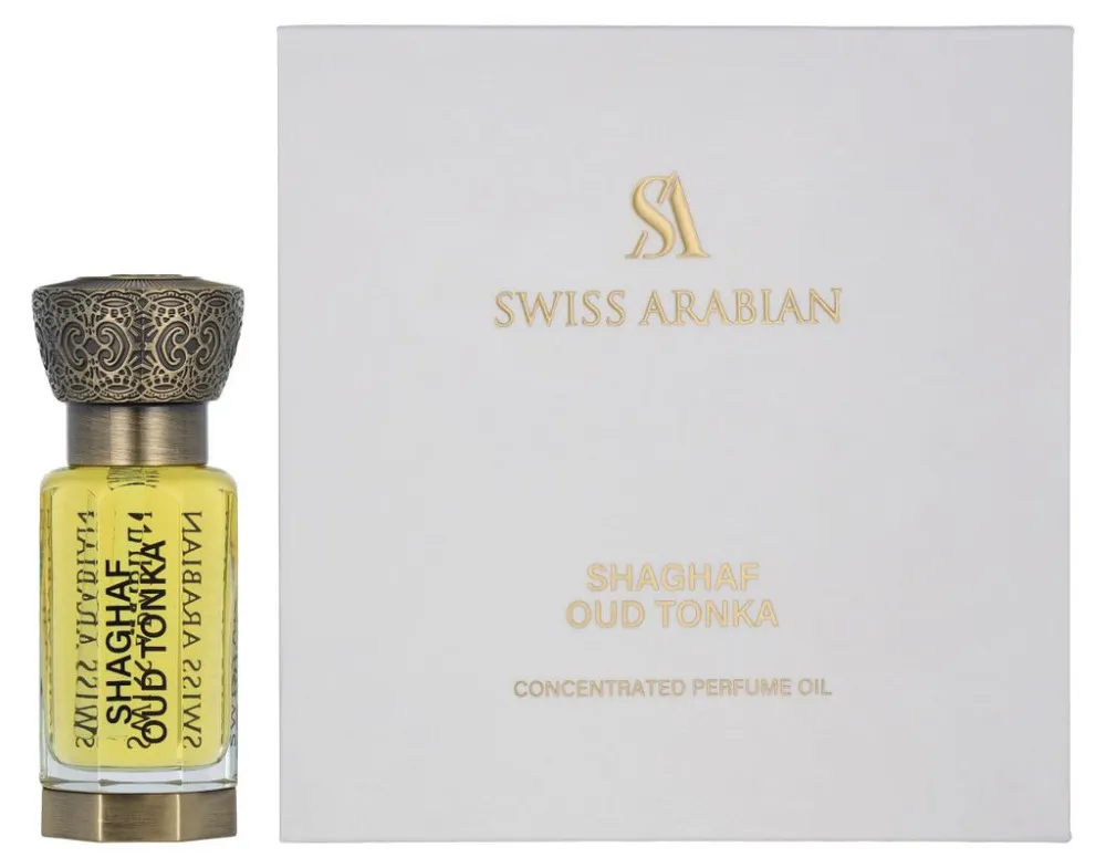 Shaghaf Oud Tonka óleo perfumado concentrado unissex 12 ml