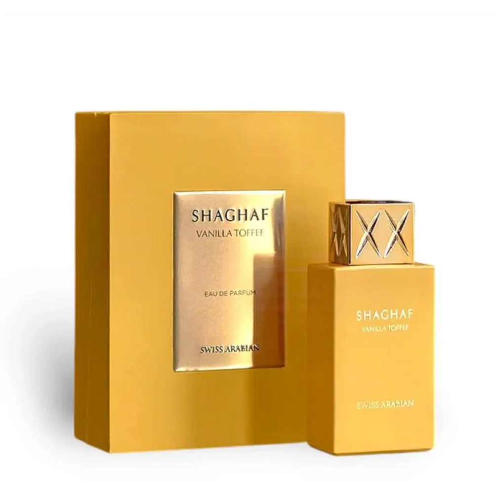 Shaghaf Vanilla Toffee água de perfume unissex 75 ml