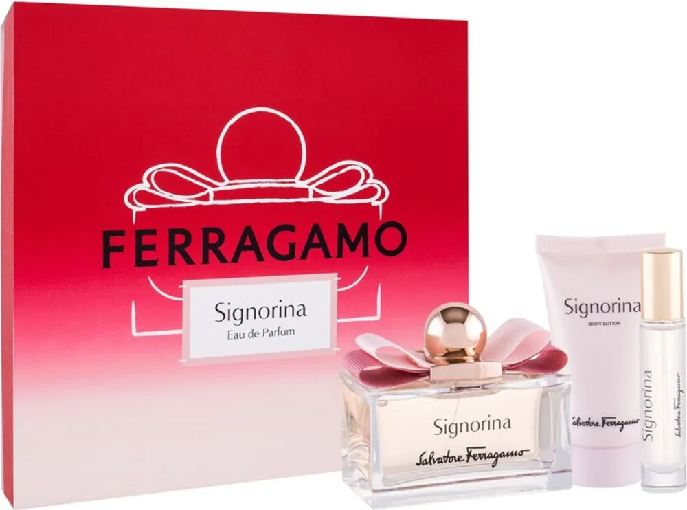 Signorina 100 ml + EDP MINI 10 ml + BL eau de parfum para mulheres 50 ml