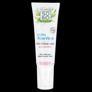 SO’BiO étic Gel de aloe vera - hipoalergénico BIO (125 ml) - hidratação intensiva e efeito calmante para a pele
