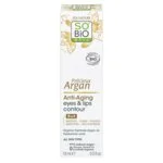 SO’BiO étic Anti-Age Precieux Argan Creme para o contorno dos olhos e lábios BIO (15 ml) - ideal para pele madura