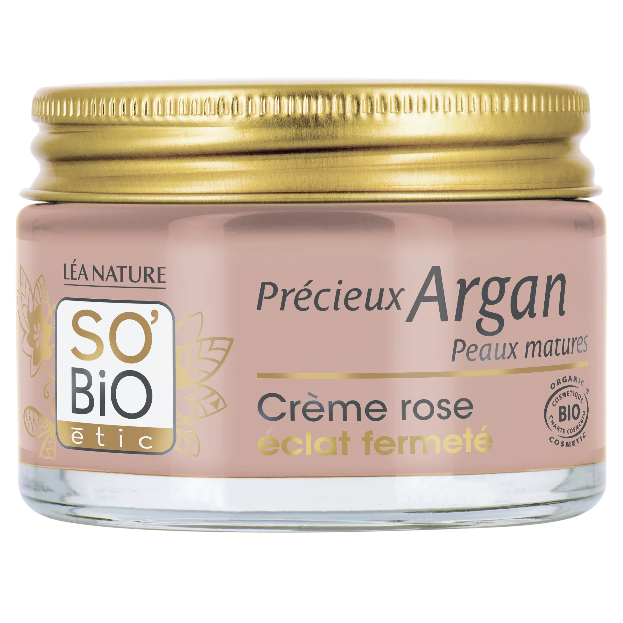 SO’BiO étic Creme de Dia Rosa Anti-age Precieux Argan Firmador GOLD BIO (50 ml) - firma e ilumina a pele