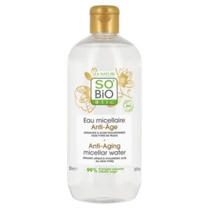 SO’BiO étic Anti-Age Precieux Argan Água micelar anti-idade com ácido hialurónico BIO (500 ml) - com ácido hialurónico