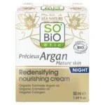 SO’BiO étic Anti-age Precieux Creme noturno nutritivo e firmador GOLD BIO (50 ml) - ideal para pele madura