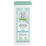 SO’BiO étic Gel de banho SEM SABÃO com flor de lótus BIO (650 ml) - ideal para pele seca e sensível