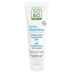 SO’BiO étic Creme de dia intensamente hidratante com Aloe vera BIO (50 ml) - com ácido hialurónico