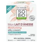 SO’BiO étic Creme hidratante sedoso com leite de burra BIO (50 ml) - para todos os tipos de pele, incluindo as sensíveis