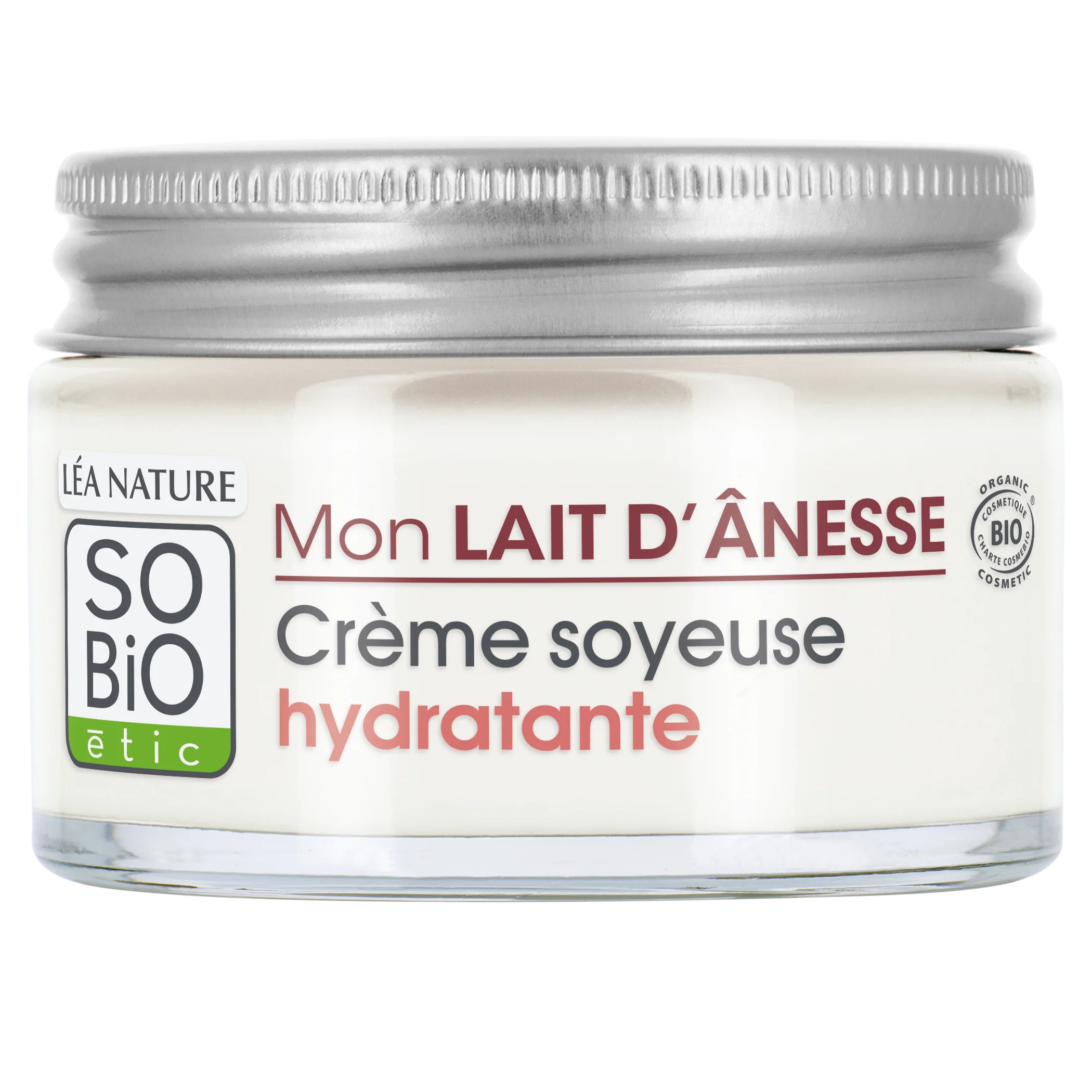 SO’BiO étic Creme hidratante sedoso com leite de burra BIO (50 ml) - para todos os tipos de pele, incluindo as sensíveis