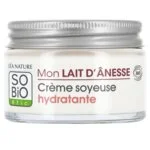 SO’BiO étic Creme hidratante sedoso com leite de burra BIO (50 ml) - para todos os tipos de pele, incluindo as sensíveis