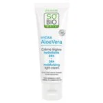 SO’BiO étic Creme de Dia Ligeiramente Hidratante com Aloé Vera BIO (50 ml) - com ácido hialurónico