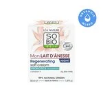 SO’BiO étic Creme noturno regenerador com leite de burra BIO (50 ml) - textura batida
