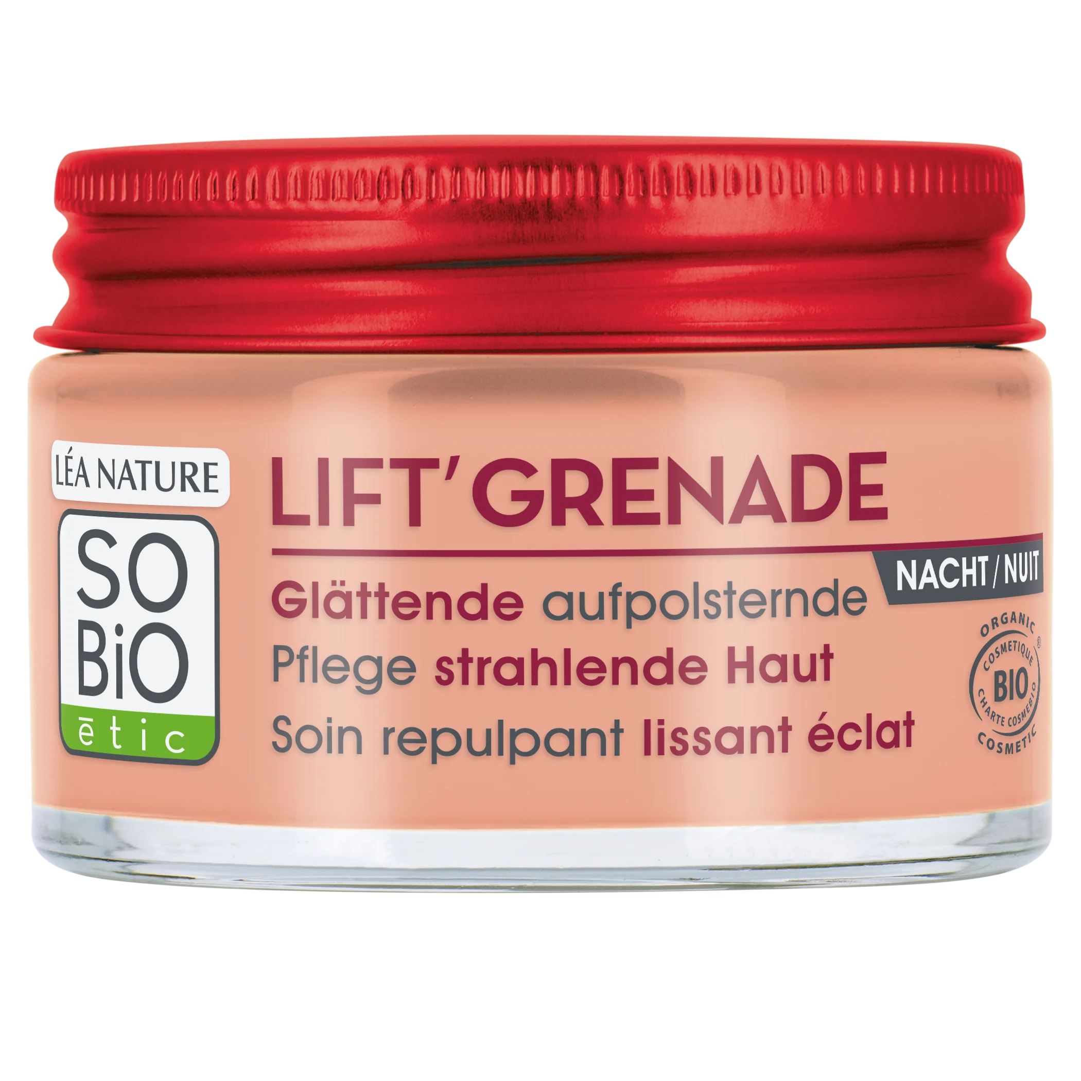 SO’BiO étic Creme noturno iluminador antirrugas Lift'Grenade BIO (50 ml) - com romã
