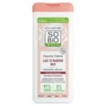 SO’BiO étic Creme de Duche Suavemente Hidratante com Leite de Burra BIO (650 ml) - Todos os Tipos de Pele