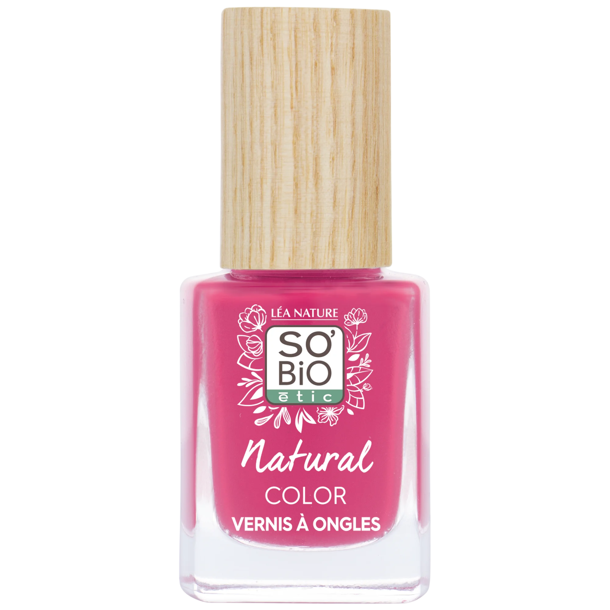 SO’BiO étic Verniz para unhas - 40 rosa boémio (11 ml) - com cor brilhante e intensa