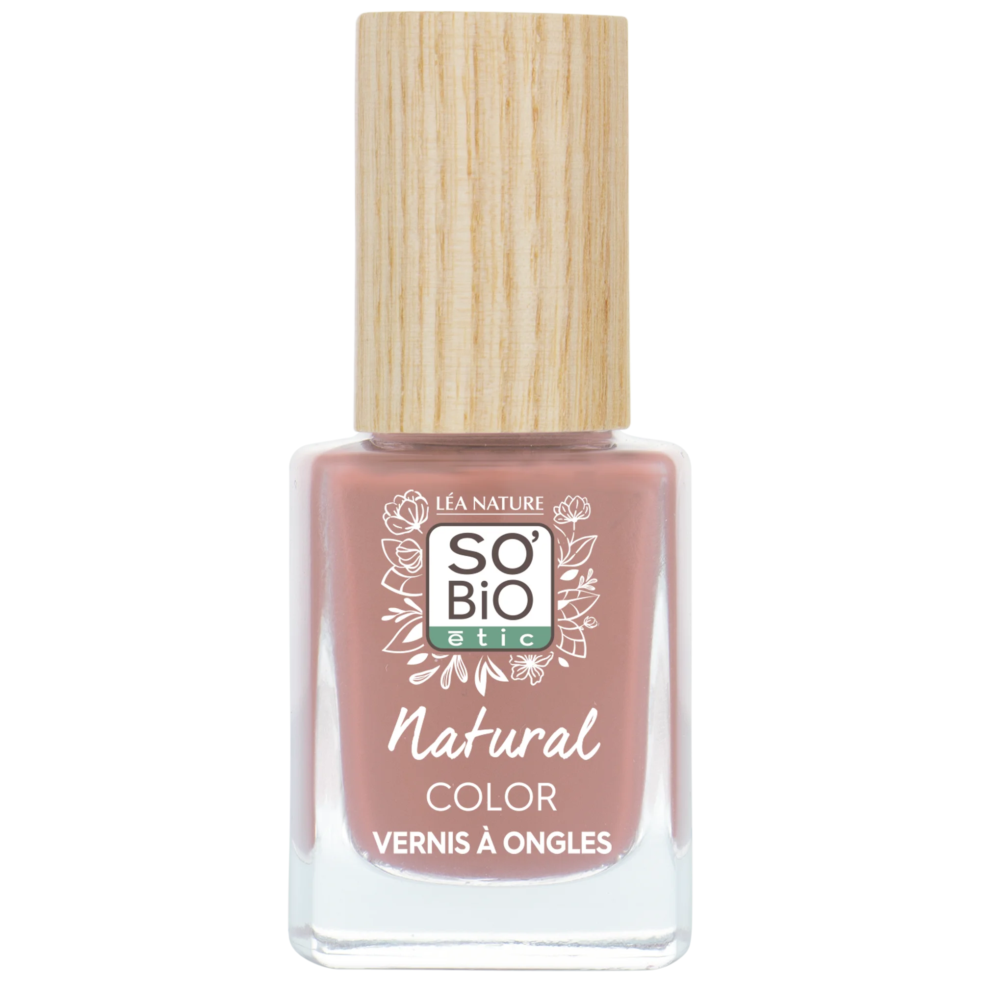 SO’BiO étic Verniz para unhas - 45 peónia rosa (11 ml) - com cor brilhante e intensa