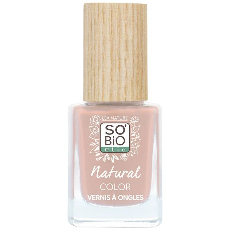 SO’BiO étic Esmalte de unhas - 60 rosa romântico (11 ml) - com cor brilhante e intensa