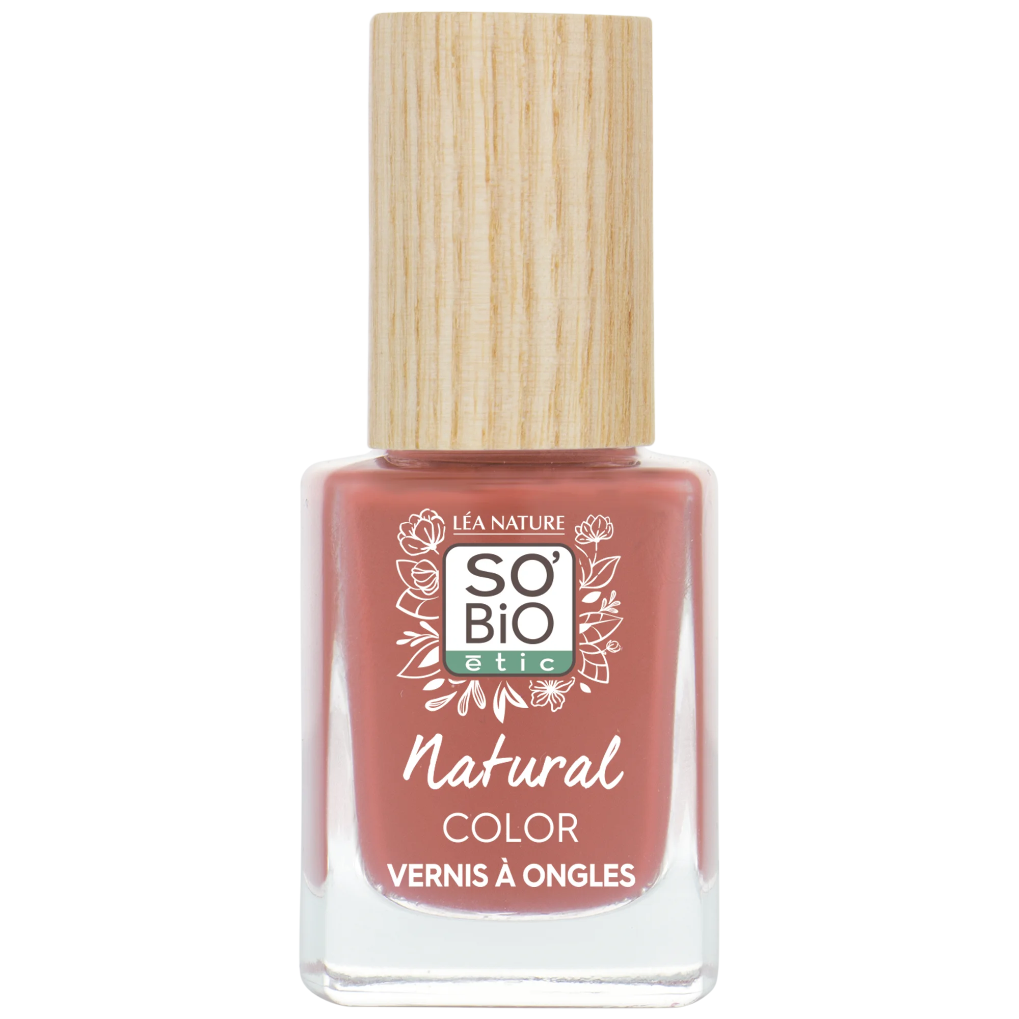 SO’BiO étic Verniz de unhas - 65 rosa nude (11 ml) - com uma cor radiante e intensa