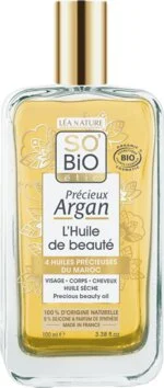 SO’BiO étic Précieux Argan Óleo nutritivo para corpo, rosto e cabelo BIO (100 ml) - elixir de juventude e beleza