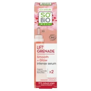 SO’BiO étic Sérum iluminador anti-rugas Lift'Grenade BIO (30 ml) - com romã