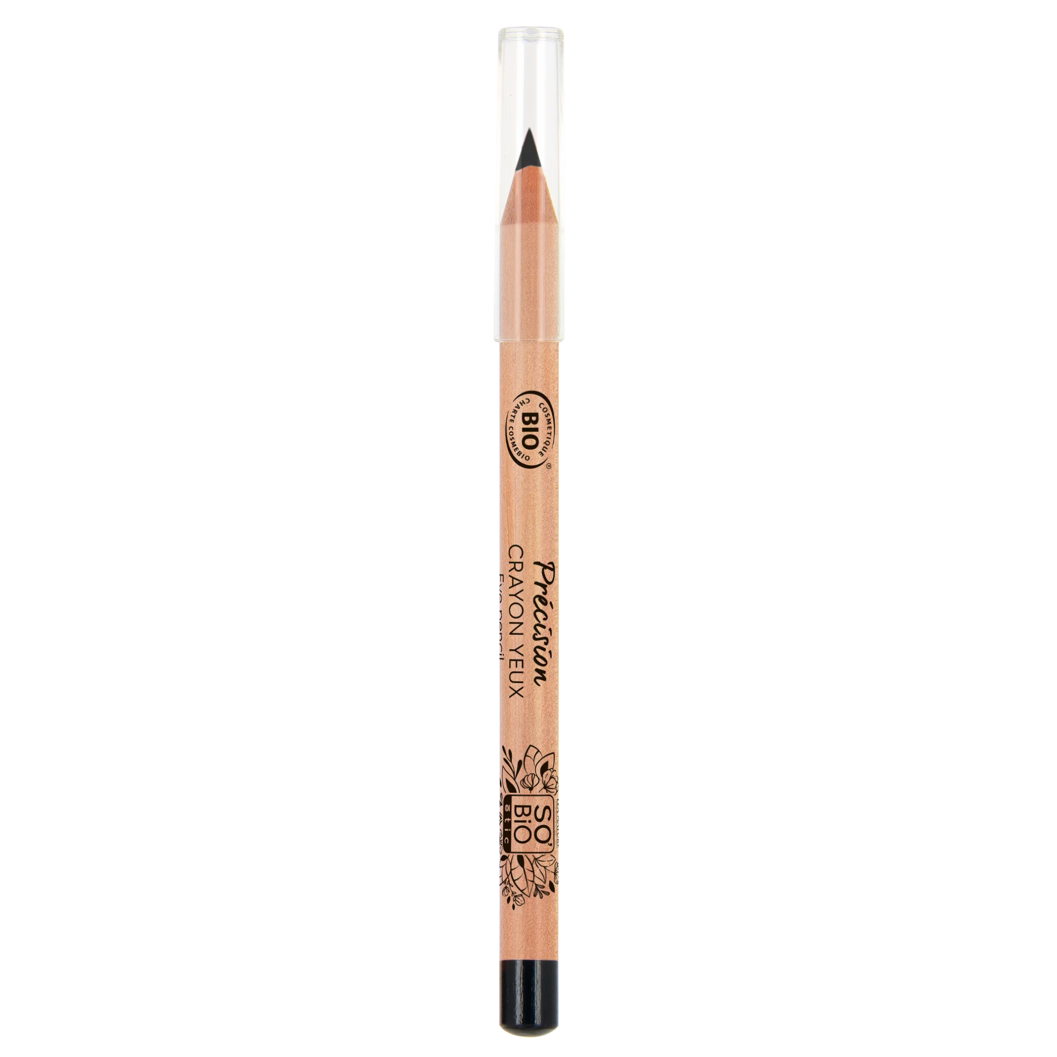 SO’BiO étic Lápis de Olhos Natural PRÉCISION BIO (3 g) 01 Preto BIO - realça os seus olhos