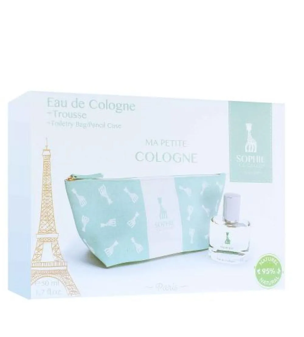 Ma Petite Cologne conjunto presente para crianças água de colónia 50 ml + bolsa cosmética 50 ml + kosmetická taštička