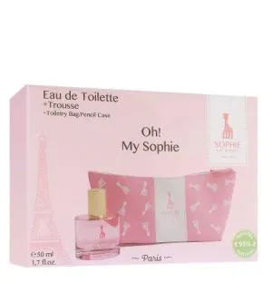Sophie La Girafe Sophie La Girafe My Sophie conjunto de oferta para crianças água de toilette 50 ml + bolsa de cosméticos