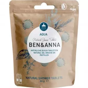 Ben & Anna Gel de duche em comprimidos Aqua (24 pcs) - 1 comprimido = 3-5 lavagens