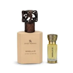 Swiss Arabian Vanilla 01 50 ml + óleo perfumado extrato de perfume para mulheres