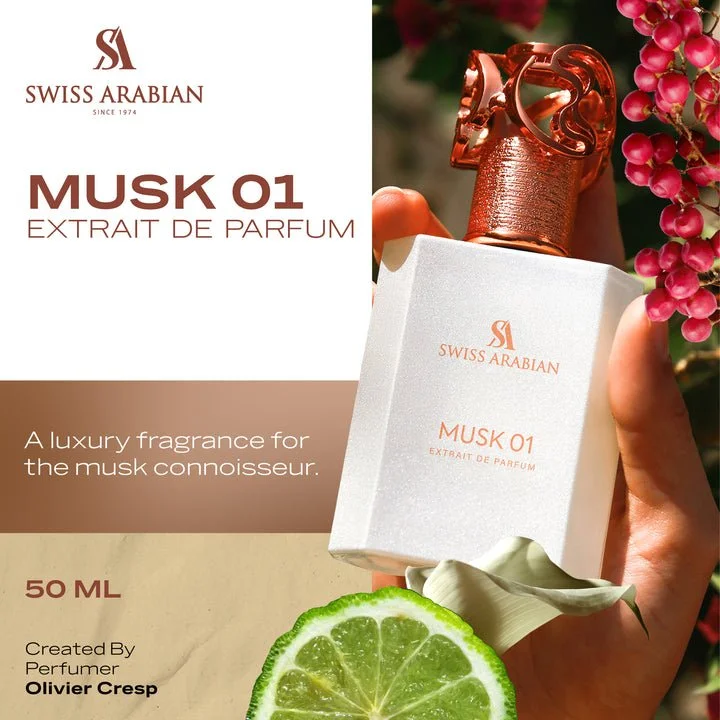 Musk 01 U extrato de perfume 50 ml