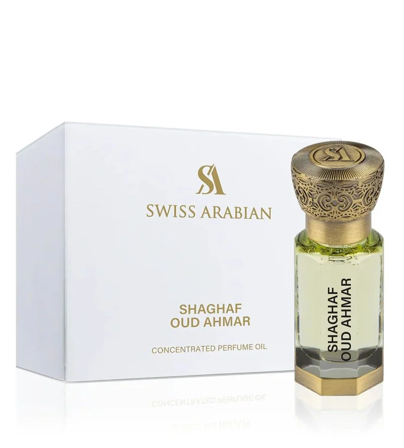 Shaghaf Oud Ahmar óleo perfumado concentrado unissexo 12 ml