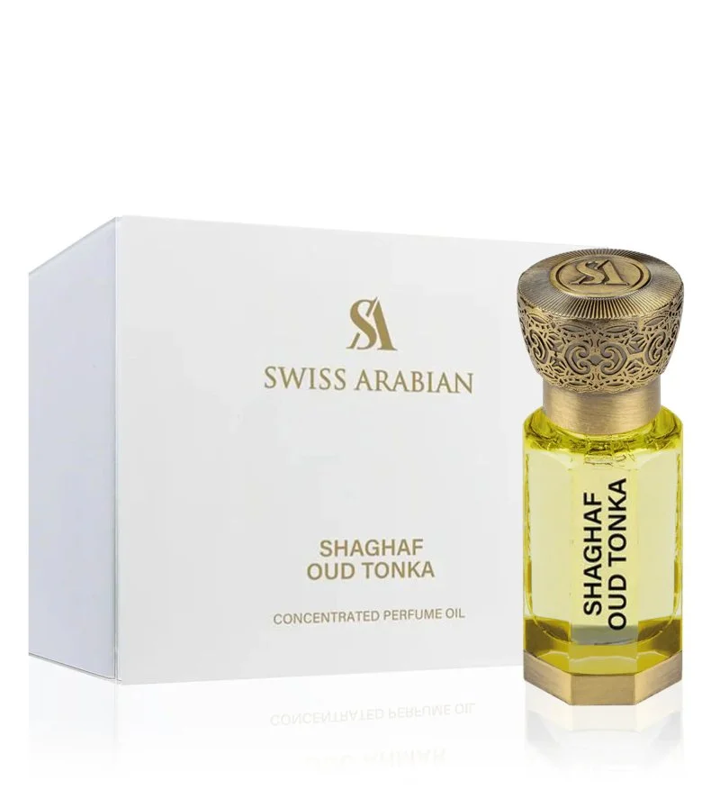 Shaghaf Oud Tonka óleo perfumado concentrado unissex 12 ml