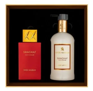 Swiss Arabian Shaghaf Oud Ahmar Unissexo 75 ml + loção corporal água de perfume