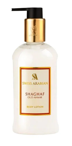 Shaghaf Oud Ahmar Unissexo 75 ml + loção corporal água de perfume 300 ml