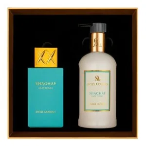 Swiss Arabian Shaghaf Oud Tonka U 75 ml + loção corporal água de perfume