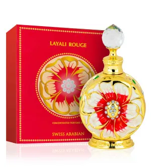 Swiss Arabian Layali Rouge óleo perfumado para mulheres 15 ml