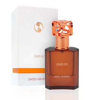 Água perfumada unissex Swiss Arabian Oud 01 50 ml