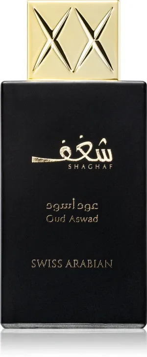 Água de perfume unissex Swiss Arabian Shaghaf Oud Aswad 75 ml